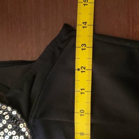 A'gaci sz small peplum top with sheer top and beautiful embellished neck - Picture 10 of 10